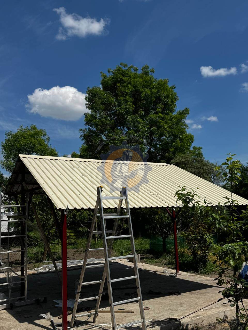 Acélszerkezet kocsibeálló